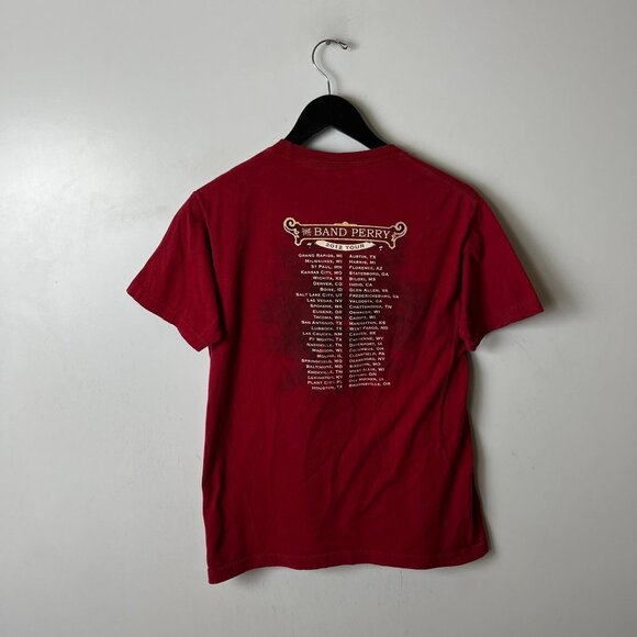 The Band Perry 2012 Graphic Tee Small Red Ringspun Cotton Unisex Fit - Picture 13 of 16